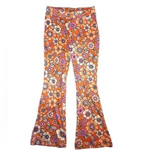 Kids Floral Bell Bottom Pants
